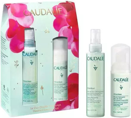 Caudalie Vinoclean Double Cleansing Skin Care Set for Facial Cleaning 2pcs