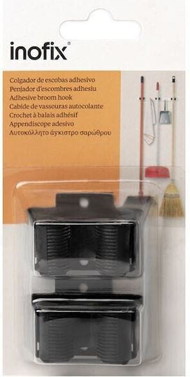 Inofix 2055-3 Γάντζος Μαύρος Σκούπα Εργαλεία 34x52x42mm