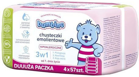Bambino Mio Бебешки Кърпички Без Алкохол И Без Парабени 4x