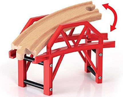 Brio Toys Curved Bridge Ράγες Σιδηρόδρομου για 3+ Ετών