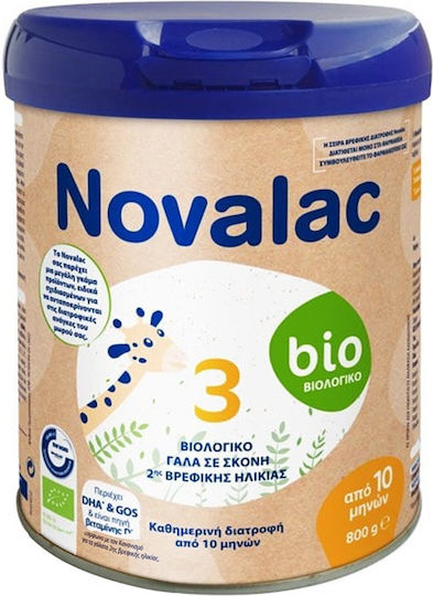 Novalac Γάλα σε Σκόνη Bio 3 για 10+ Μηνών 800gr