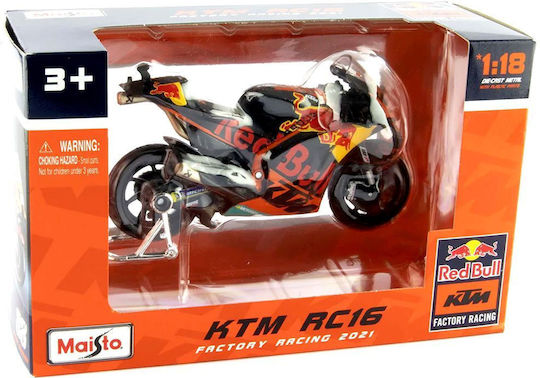 Maisto Red Bull Factory Racing Binder Modeling Figure Motorbike Red in Scale 1:18