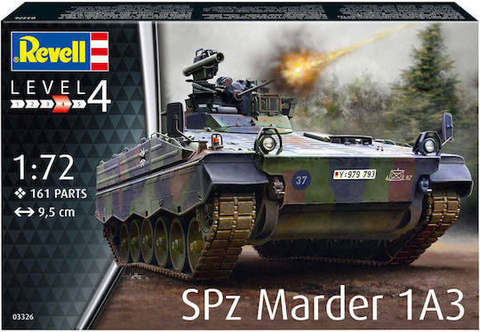 Revell SPz Marder 1A3 Modellfigur Tank 161 Teile im Maßstab 1:72 9.5cm.