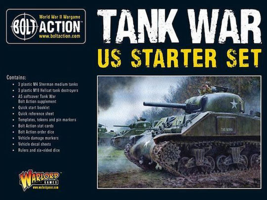 Warlord Games Фигура за Моделизъм Резервоар с Лепило и Бои