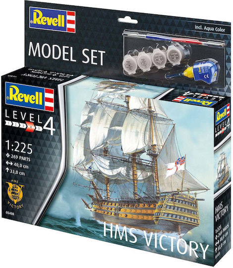 Revell Φιγούρα Μοντελισμού Πλοίο HMS Victory 269 Κομματιών σε Κλίμακα 1:225 40x33εκ.