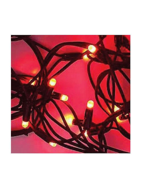 100 Λαμπάκια LED Κόκκινα σε Σειρά