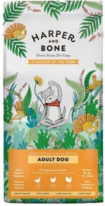 Harper and Bone 2kg Dry Food for Adult Medium Breed Dogs with Turkey