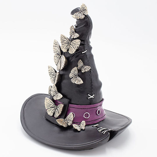 Carnival Hat Black for Halloween made of Plastic 1pcs