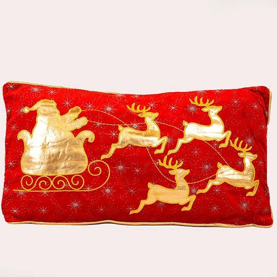 Eurolamp Christmas Decorative Pillow Rectangular Red