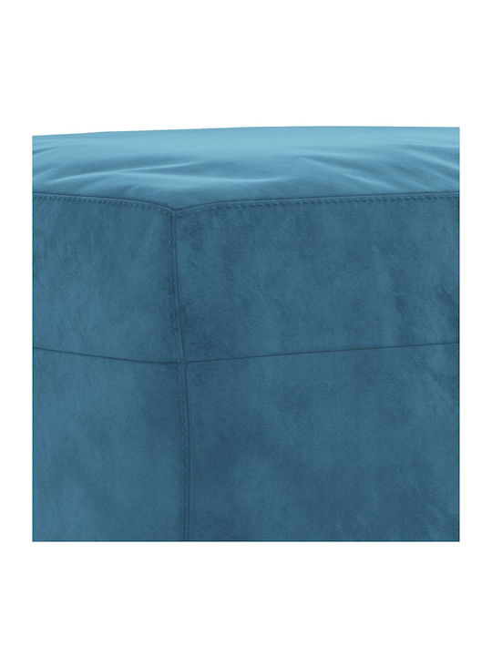 Living Room Furniture Set 3-Seater & 2-Seater & Stool Blue