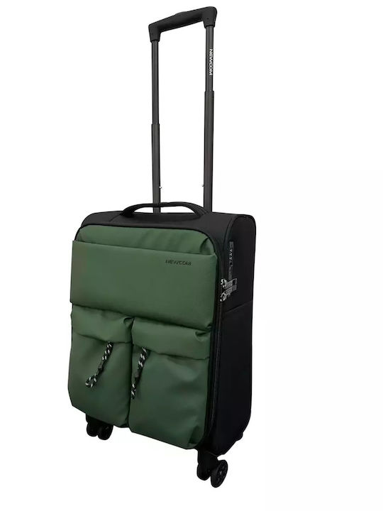 Newcom Travel Suitcases Fabric Green with 4 Wheels