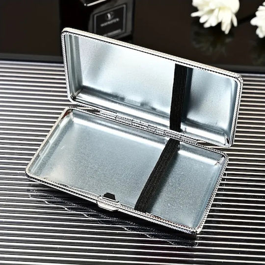 Cigarette Case 20 Slim Black Croco