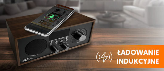 LTC Audio LXLTC511BC Retro Επιτραπέζιο Ραδιόφωνο Μπαταρίας με USB Καφέ