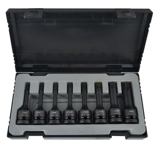 JBM Комплект ударни торкс ключове 1/2" T40 Din Jbm