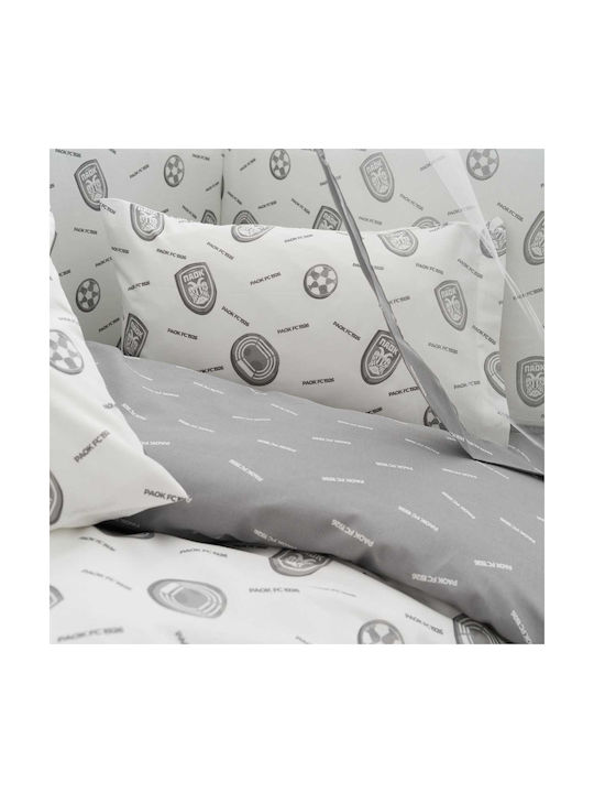 Vesta Home Set Baby Duvet Cover with Pillowcase Baby Paok02 Gray 120x165cm