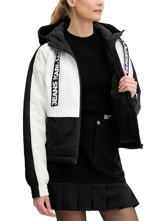 Women's Puffer Jacket for Winter Black