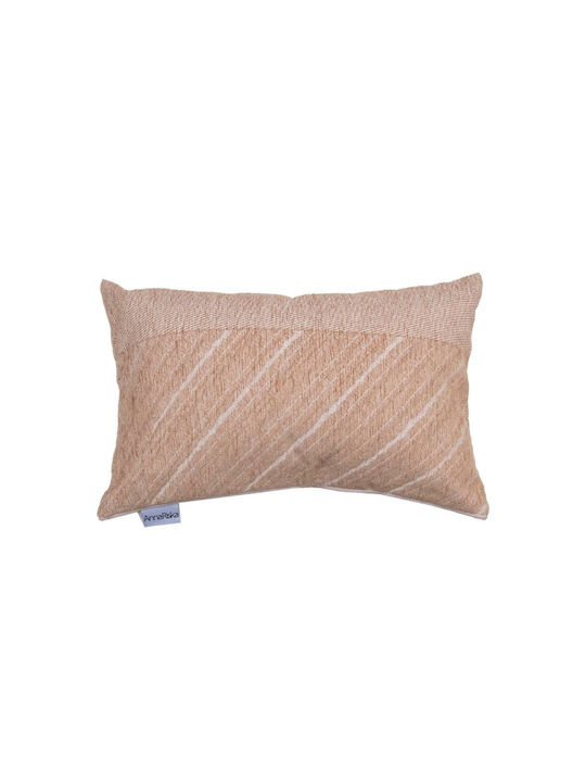 Anna Riska Μαξιλάρι Καναπέ 1455 από 100% Βαμβάκι Beige 32x52εκ.