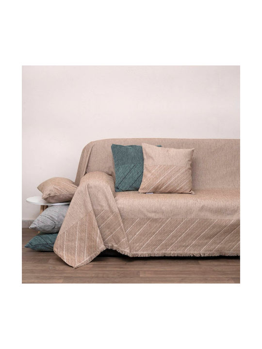 Anna Riska Μαξιλάρι Καναπέ 1455 από 100% Βαμβάκι Beige 32x52εκ.