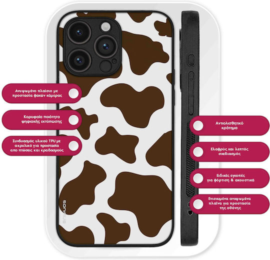 Калъф Sonique Animal Print Series Xiaomi Poco F5 5g Крава 02