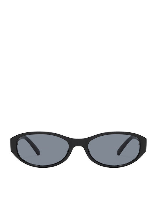 Pervedere Women's Sunglasses with Black Horn-Rimmed Frame and Black Lens SP-3040