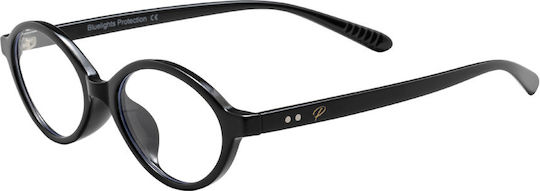 Sanremo Black Blue Light Blocking Glasses