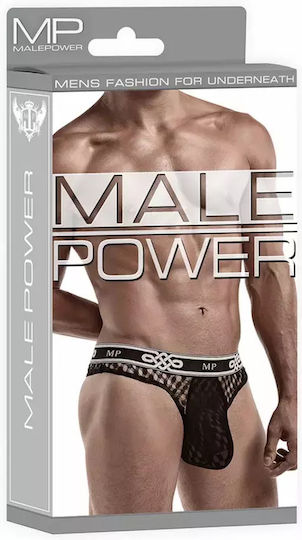 Malepower Ανδρικό Sexy String Μαύρο