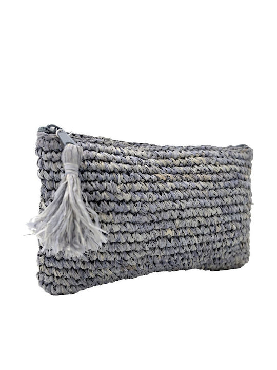 Straw Women's Bag Shoulder Gray