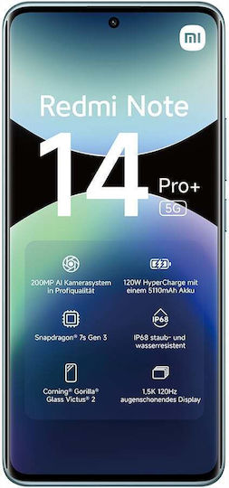 Xiaomi Redmi Note 14 Pro+ 5G Dual SIM (12/256GB) Frost Blue