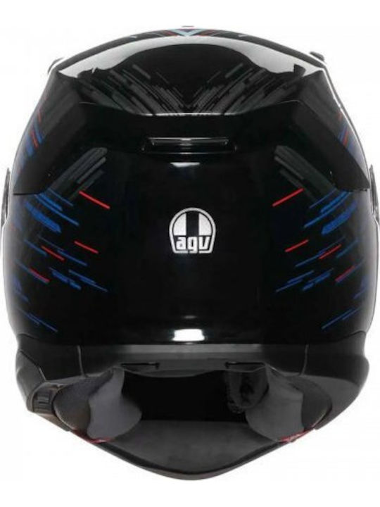 AGV K7 Genisys Matt Black/Blue/Grey Мотоциклетна каска Full Face ECE 22.06 1450гр с Sunvisor