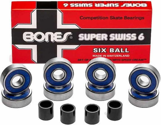 Bones Bearings Super Swiss 6 Ball 608 Silver