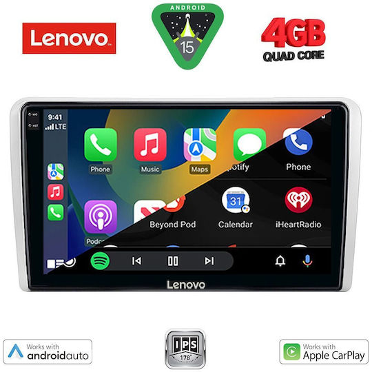 Lenovo Ηχοσύστημα Αυτοκινήτου για Opel Corsa / Tigra / Vectra 2004-2014 (Bluetooth/USB/WiFi/GPS/Apple-Carplay/Android-Auto) με Οθόνη Αφής 9"