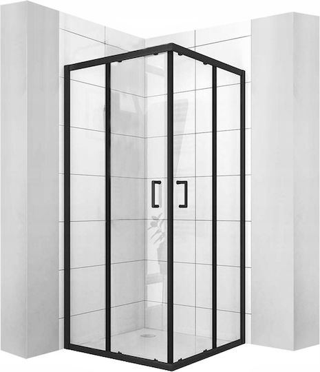 Καμπινα Ντους 80χ80 Ics 285b Black