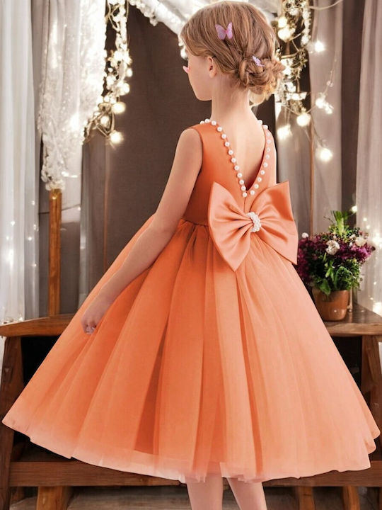 Children's Dress Sleeveless Orange