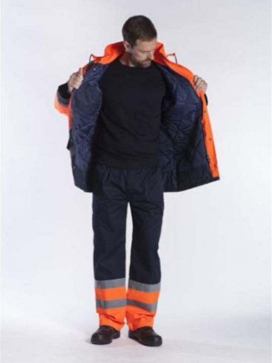 Fageo Work Jacket with Hood Orange