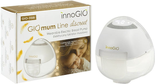 innoGio Ηλεκτρικό Μονό Θήλαστρο Μπαταρίας Χωρίς BPA Λευκό