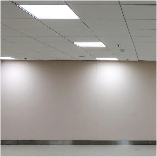 V-TAC Τετράγωνο Χωνευτό LED Panel 40W με Φυσικό Λευκό Φως 4000K 60x60εκ.