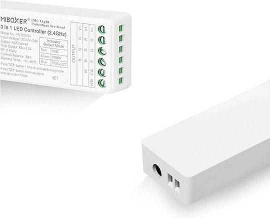 Ml-fut037s+ Milight Miboxer 2.4g 3-in-1 LED Controller with Remote Control 12/24v Max 6a per Channel 12a Total