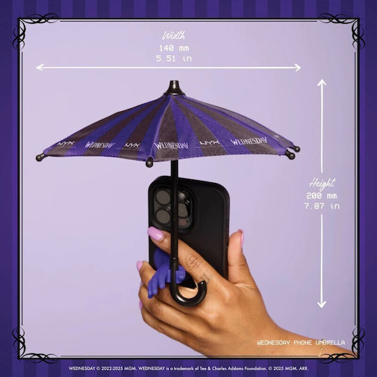 NYX Professional Makeup Wednesday Phone Umbrella Mobile Phone Décor Purple