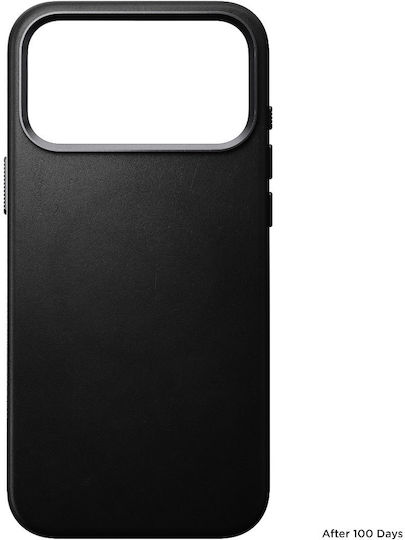 Nomad Back Cover Piele Negru (iPhone 17 Pro)