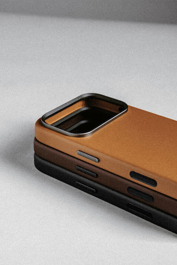 Nomad Back Cover Piele Negru (iPhone 17 Pro)