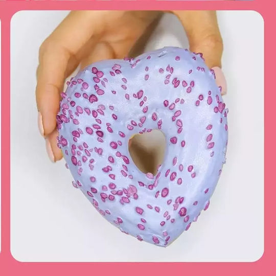 Silicone Bakeware Tins & Trays 6 Heart Donuts Blue
