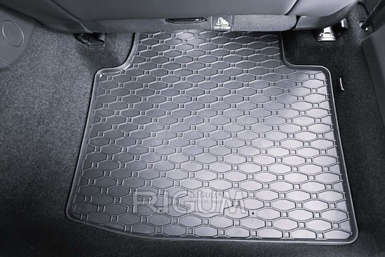 Rigum Set of Front and Rear Mats 4pcs for Skoda Superb Volkswagen Passat 2023 Black