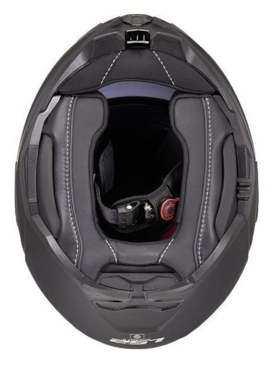 LS2 Advant II Triple Matt Light Grey H-V Yellow Motorcycle Helmet Flip-Up ECE 22.06 1750gr with Pinlock and Sunvisor
