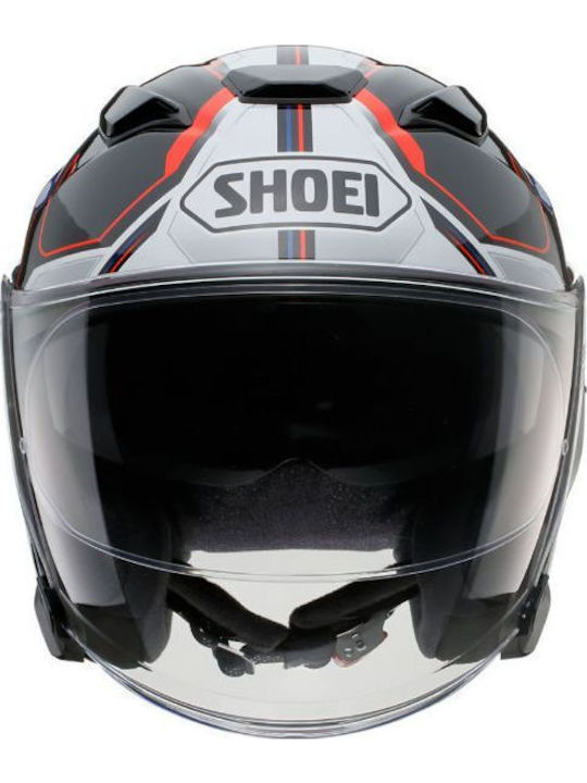 Shoei J-Cruise 3 Whizzy TC10 Motorcycle Helmet Jet ECE 22.06 1400gr with Sunvisor