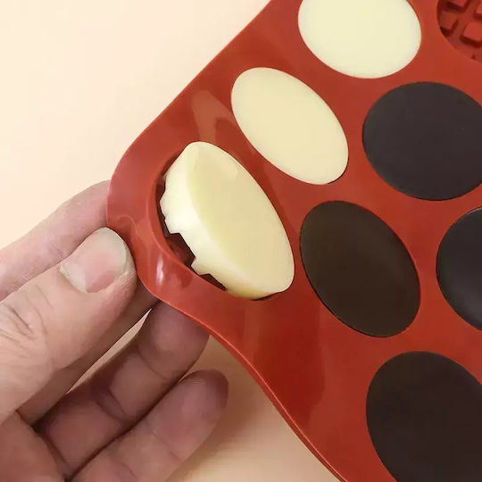 Φόρμα Σιλικόνης Mini Waffles Κύκλος