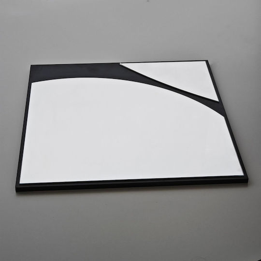 Oglindă De Perete Neagră 70x70cm