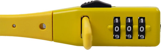 Oxford Combi Zip Lock Αντικλεπτική Κουλούρα Μοτοσυκλέτας Κίτρινο Χρώμα