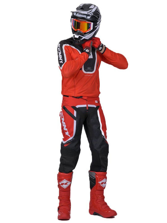 Kenny MX Titanium Summer Motocross Pants Rot