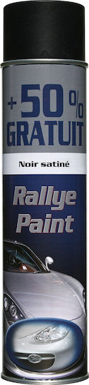 Auto K Rallye Paint Σπρέι Βαφής Σατινέ Μαύρο 600ml