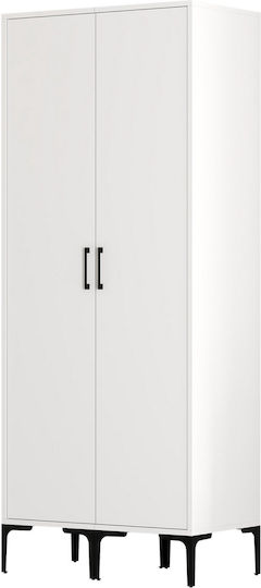 Two Door Wardrobe Ss White White